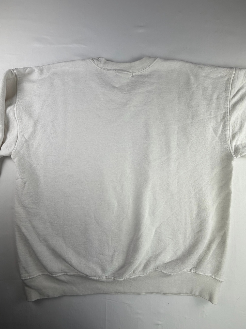 The Bar Varsity White Crewneck Oversized Sweatshirt with Pink Logo - Large - Picture 10 of 15